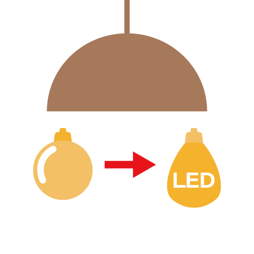 こんなときどうするの？…「蛍光灯からLEDへの交換」 画像