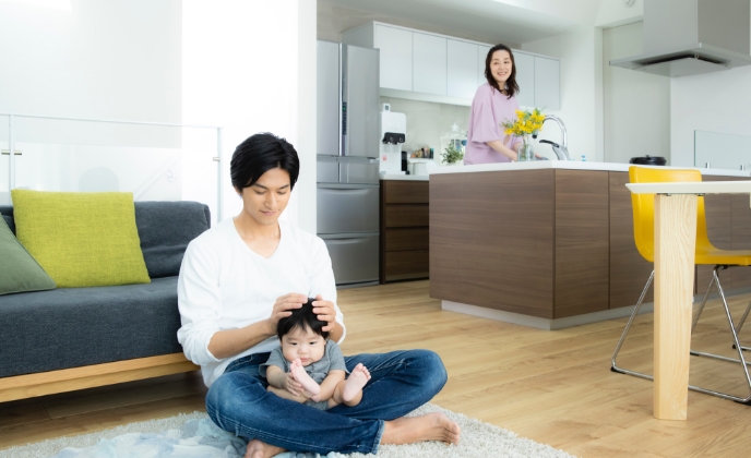 お子さんのいるご家庭に大人気！家事動線＆回遊動線の良い家