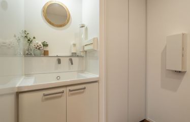 お家に帰ってすぐに手洗いができる洗面台