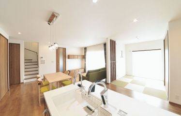 キッチンから全体が見渡せます