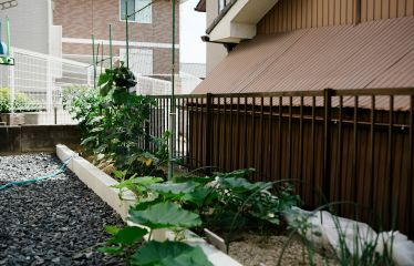 お庭には奥様ご希望の家庭菜園スペースも設置。