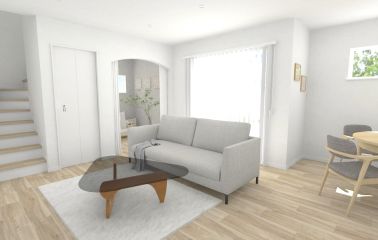 【建物プラン】リビングにはフリースペースを隣接。お子さまの遊び場や、書斎、ワーキングスペースなど用途は貴方次第！