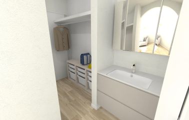 洗面予想パース